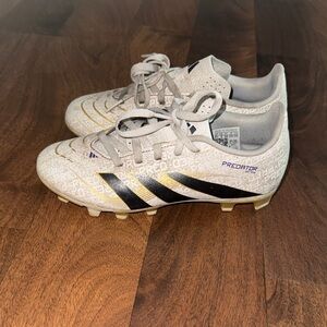 Adidas Kids Predator Soccer Cleats - White and Black